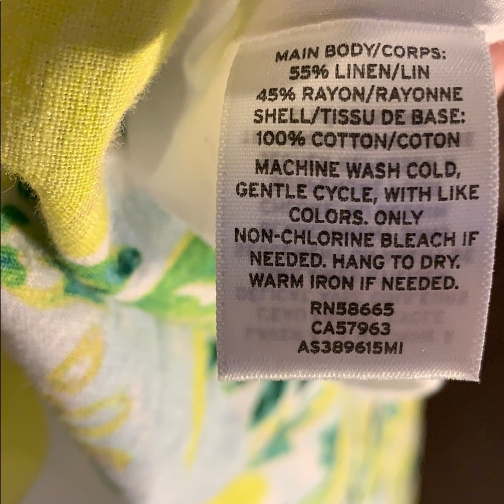 1901 Tie Front Lemon Print Mini Dress - Picture 13 of 14